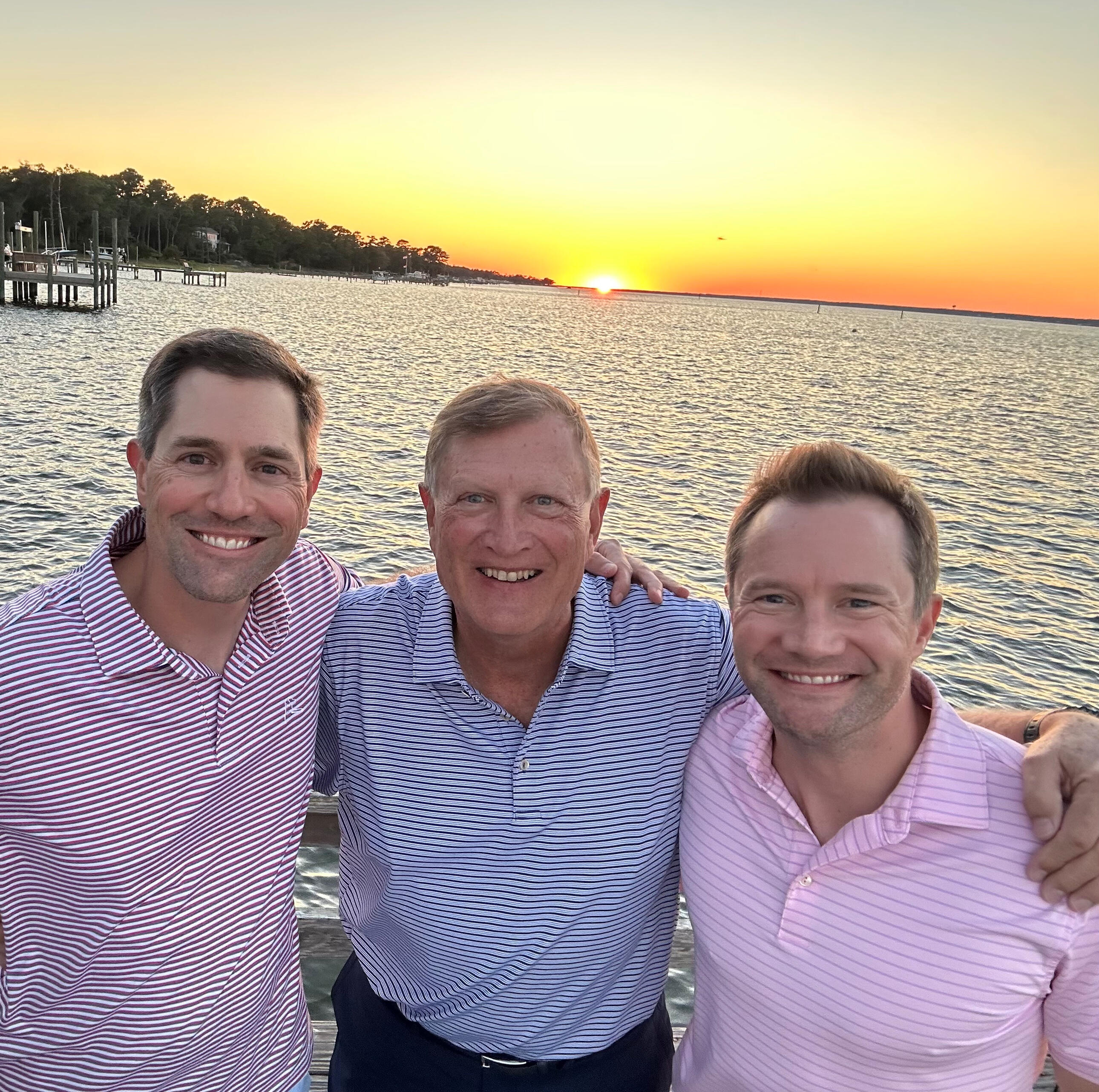 Wes Heymann with his father and brother