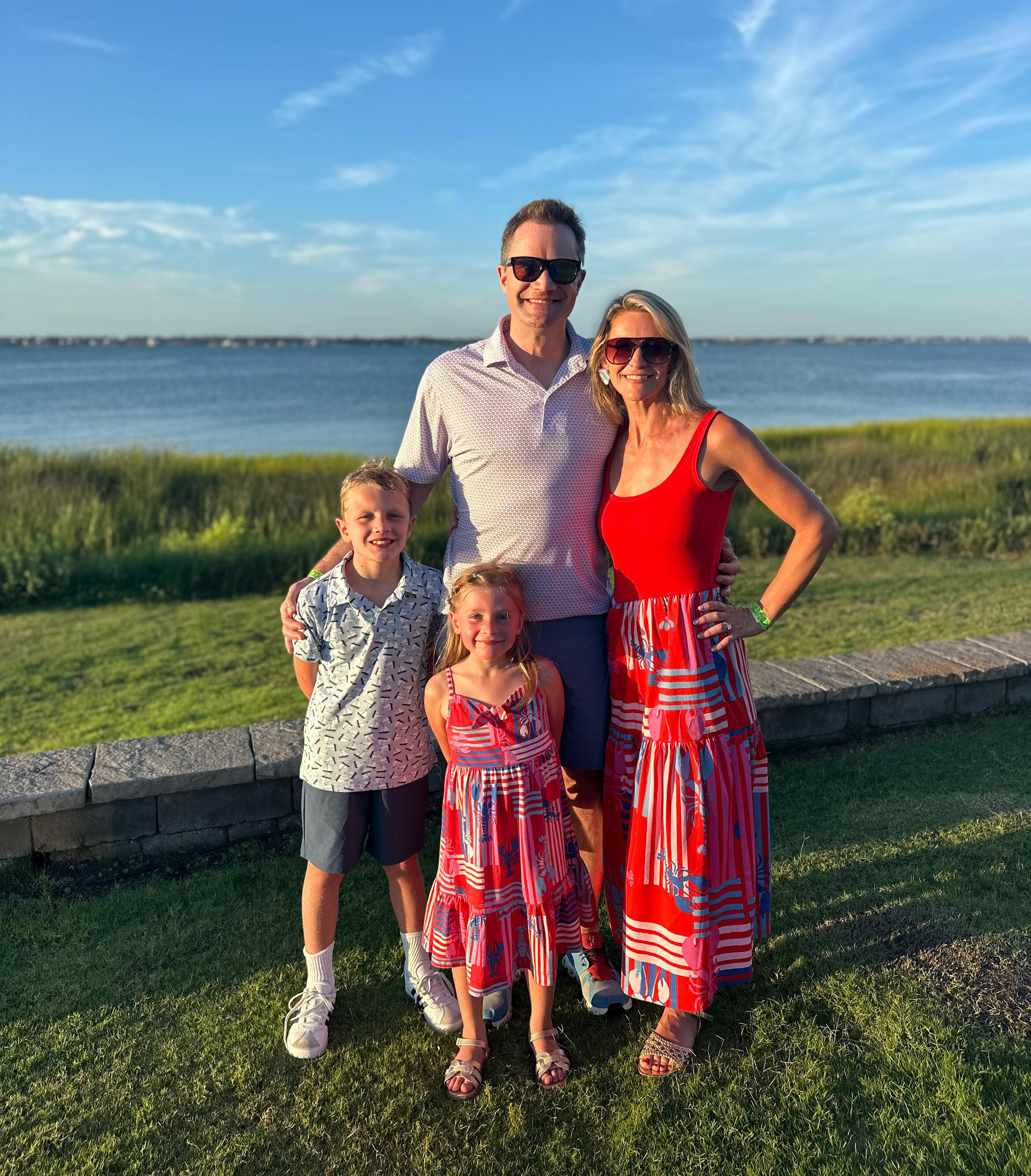 Wes Heymann with his family in Chapel Hill, North Carolina